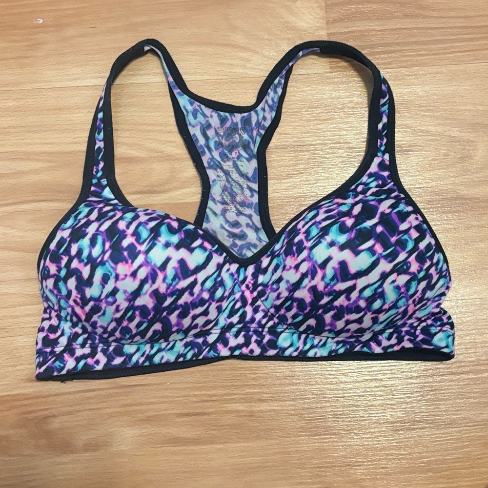 Victoria's Secret VS PINK speckled print Yoga Sports Bra